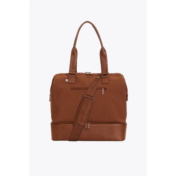 Beis Handbags - NWT Beis Mini Weekender in Maple Brown